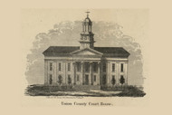 Union County Court House Township, Pennsylvania 1856 Old Town Map Custom Print - Union Co.