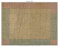 Lincoln, Missouri 1890 Old Town Map Custom Print Grundy Co.