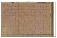 Myers, Missouri 1890 Old Town Map Custom Print Grundy Co.