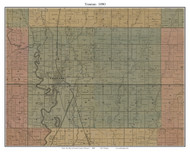 Trenton, Missouri 1890 Old Town Map Custom Print Grundy Co.