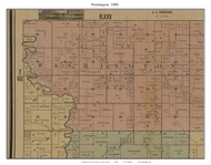 Washington, Missouri 1890 Old Town Map Custom Print Grundy Co.