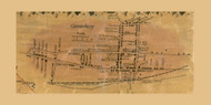 Cononsburg, Chartiers Township, Pennsylvania 1856 Old Town Map Custom Print - Washington Co.