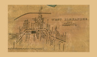 West Alexander, Donegal Township, Pennsylvania 1856 Old Town Map Custom Print - Washington Co.
