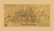 West Middletown, Hopewell Township, Pennsylvania 1856 Old Town Map Custom Print - Washington Co.