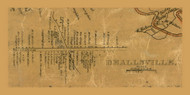 Beallsville, West Pike Run Township, Pennsylvania 1856 Old Town Map Custom Print - Washington Co.