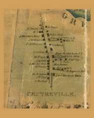 Centreville, West Pike Run Township, Pennsylvania 1856 Old Town Map Custom Print - Washington Co.