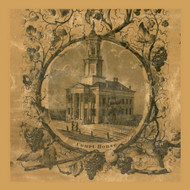 Court House, Pennsylvania 1856 Old Town Map Custom Print - Washington Co.