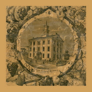 Union School House, Monongahela City, Pennsylvania 1856 Old Town Map Custom Print - Washington Co.