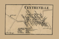 Centerville, East Bethlehem Township, Pennsylvania 1861 Old Town Map Custom Print - Washington Co.