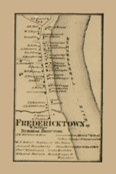 Frederickstown Village, East Bethlehem Township, Pennsylvania 1861 Old Town Map Custom Print - Washington Co.