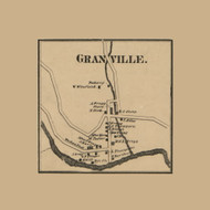 Granville, East Pike Run Township, Pennsylvania 1861 Old Town Map Custom Print - Washington Co.