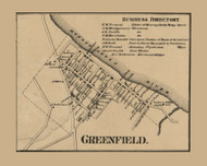 Greenfield Village, East Pike Run Township, Pennsylvania 1861 Old Town Map Custom Print - Washington Co.