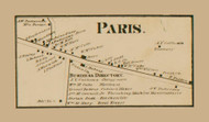 Paris Village, Hanover Township, Pennsylvania 1861 Old Town Map Custom Print - Washington Co.