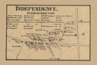 Independence Village, Pennsylvania 1861 Old Town Map Custom Print - Washington Co.