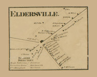Eldersville, Jefferson Township, Pennsylvania 1861 Old Town Map Custom Print - Washington Co.