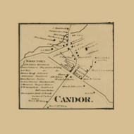 Candor Village, Robeson Township, Pennsylvania 1861 Old Town Map Custom Print - Washington Co.