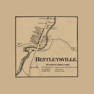 Bentleysville, Somerset Township, Pennsylvania 1861 Old Town Map Custom Print - Washington Co.