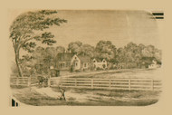 Rural Scene, Pennsylvania 1861 Old Town Map Custom Print - Washington Co.