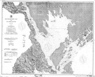 Passamaquoddy Bay and St. Croix River 1895 - Old Map Nautical Chart AC Harbors 5 300 - Maine