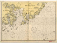 Eastport Harbor 1945 - Old Map Nautical Chart AC Harbors 5 303 - Maine