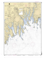 Nash Island to Schoodic Island 1888 - Old Map Nautical Chart AC Harbors 5 13324 - Maine