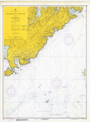 West Quoddy Head to Cross Island 1969 - Old Map Nautical Chart AC Harbors 5 13327 - Maine