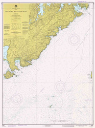 West Quoddy Head to Cross Island 1977 - Old Map Nautical Chart AC Harbors 5 13327 - Maine