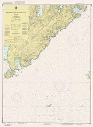 West Quoddy Head to Cross Island 1991 - Old Map Nautical Chart AC Harbors 5 13327 - Maine
