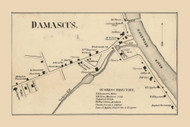 Damascus Village Township, Pennsylvania 1860 Old Town Map Custom Print - Wayne Co.