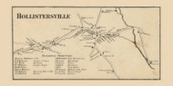 Hollisterville, Salem Township, Pennsylvania 1860 Old Town Map Custom Print - Wayne Co.