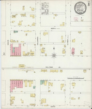 Atkins, Arkansas 1897 - Old Map Arkansas Fire Insurance Index