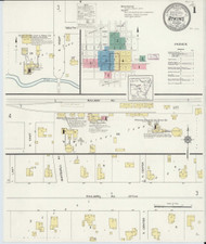 Atkins, Arkansas 1913 - Old Map Arkansas Fire Insurance Index