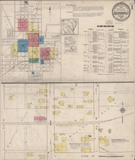 Bentonville, Arkansas 1922 - Old Map Arkansas Fire Insurance Index