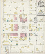 Bentonville, Arkansas 1892 - Old Map Arkansas Fire Insurance Index