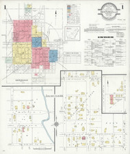 Bentonville, Arkansas 1933 - Old Map Arkansas Fire Insurance Index