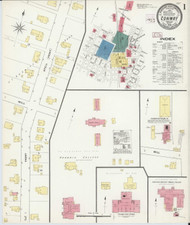 Conway, Arkansas 1909 - Old Map Arkansas Fire Insurance Index