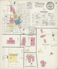 Conway, Arkansas 1913 - Old Map Arkansas Fire Insurance Index