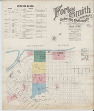 Fort Smith, Arkansas 1886 - Old Map Arkansas Fire Insurance Index