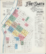 Fort Smith, Arkansas 1892 - Old Map Arkansas Fire Insurance Index