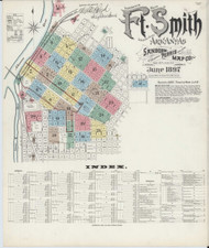 Fort Smith, Arkansas 1897 - Old Map Arkansas Fire Insurance Index