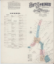 Hot Springs, Arkansas 1886 - Old Map Arkansas Fire Insurance Index