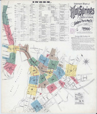 Hot Springs, Arkansas 1901 - Old Map Arkansas Fire Insurance Index