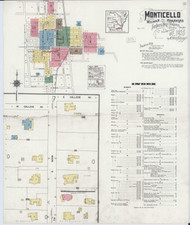 Monticello, Arkansas 1920 - Old Map Arkansas Fire Insurance Index