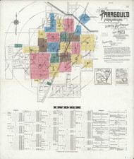Paragould, Arkansas 1923 - Old Map Arkansas Fire Insurance Index