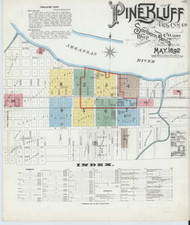 Pine Bluff, Arkansas 1892 - Old Map Arkansas Fire Insurance Index