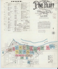 Pine Bluff, Arkansas 1896 - Old Map Arkansas Fire Insurance Index