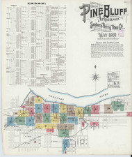 Pine Bluff, Arkansas 1901 - Old Map Arkansas Fire Insurance Index