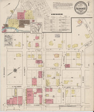 Pocahontas, Arkansas 1922 - Old Map Arkansas Fire Insurance Index