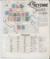 Cheyene, Wyoming 1894 - Old Map Wyoming Fire Insurance Index