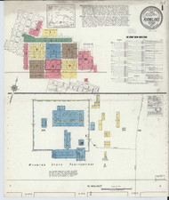 Rawlins, Wyoming 1920 - Old Map Wyoming Fire Insurance Index